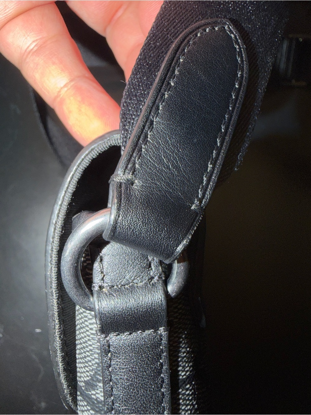 Coach Small Messenger Bag - Blue, Black & Yellow - Picture 5 of 6